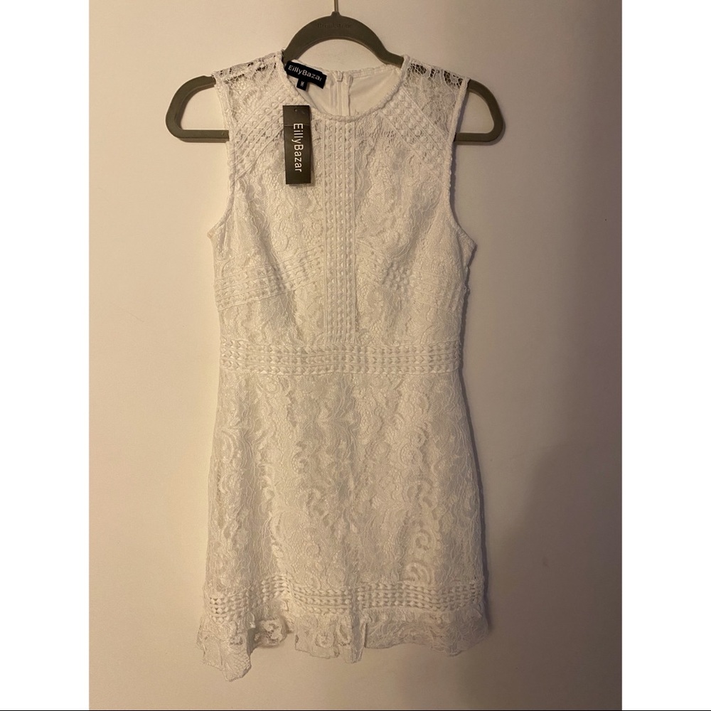 Brand new w/ tags white lace dress